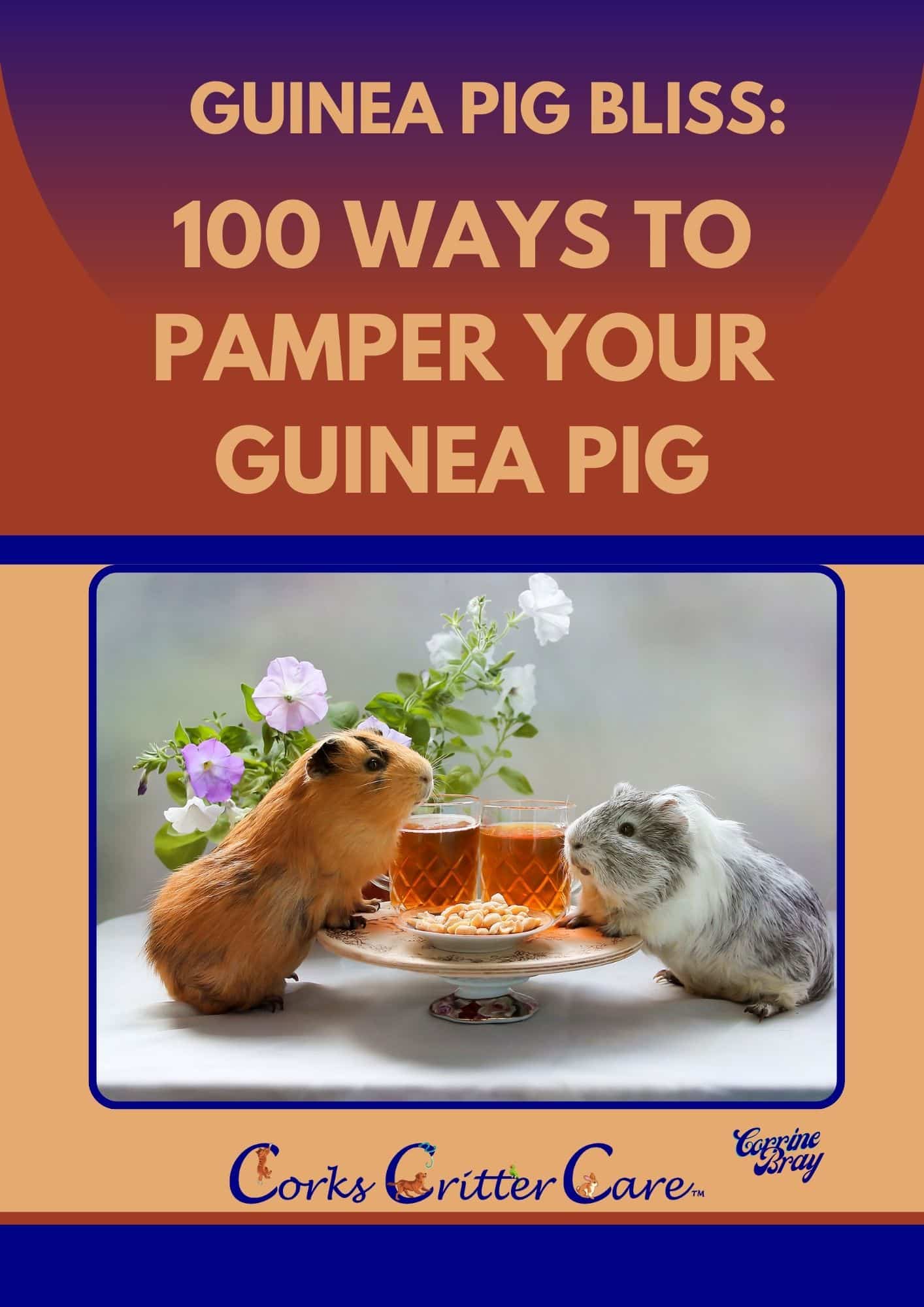 two cute guinea pigs